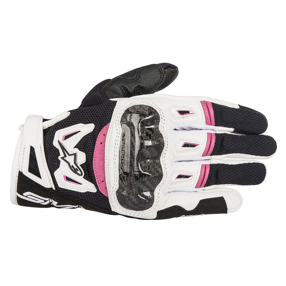 Alpinestars Alpinestars Stella SMX 2 v2 Air Carbon Gloves Black White & Fuchsia